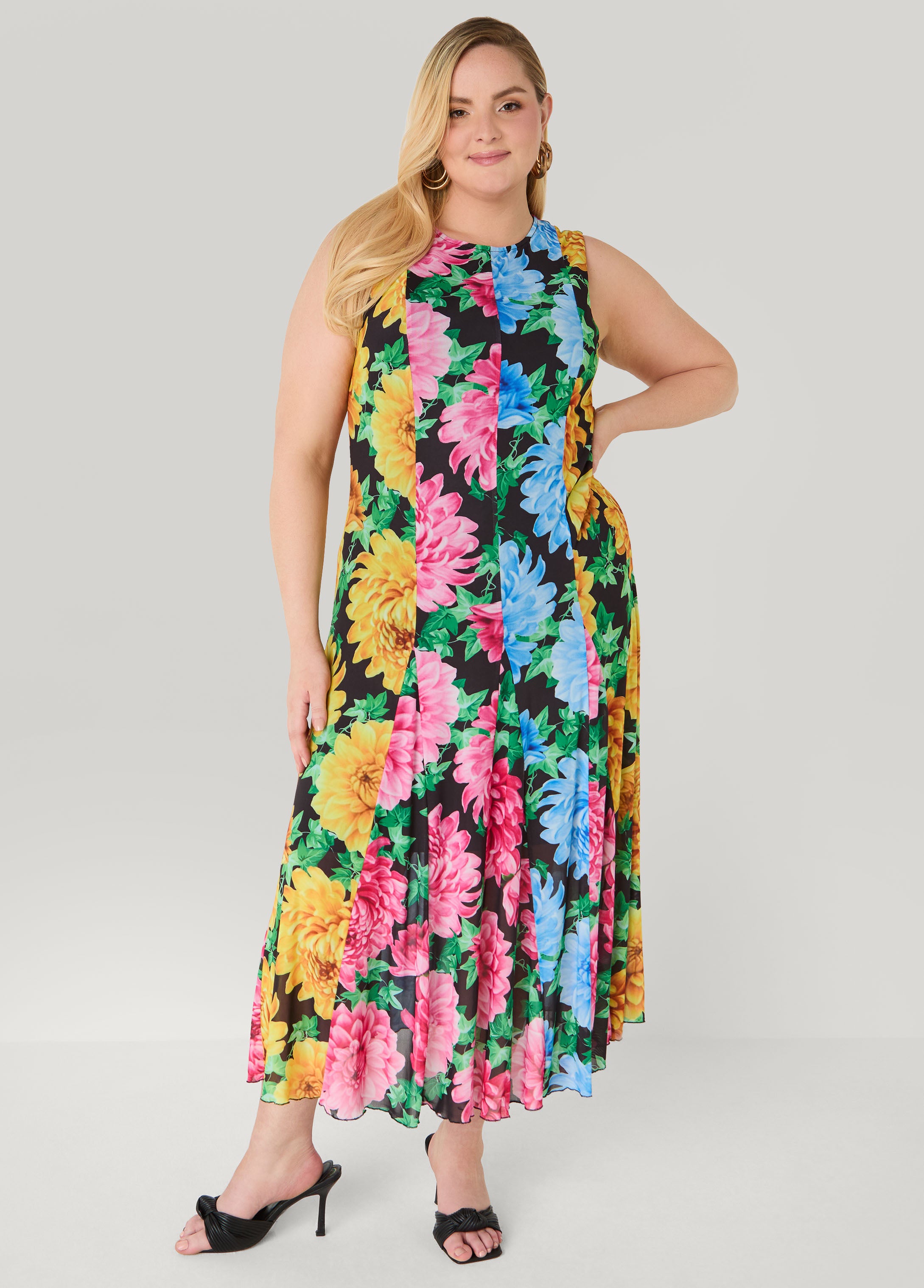 Tall Floral Print Mesh Maxi Dress Ashley Stewart Tall Floral Print Mesh Maxi Dress Ashley Stewart