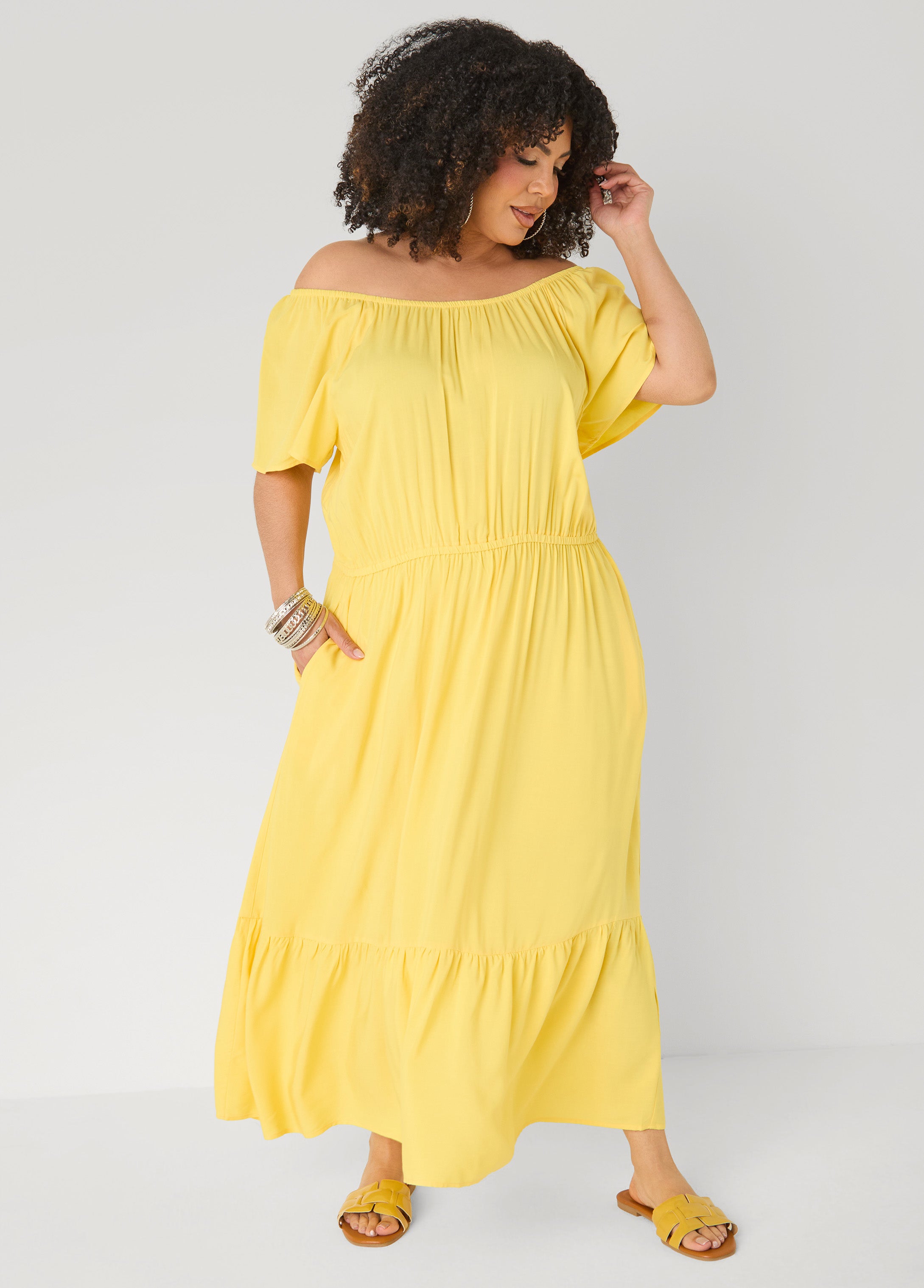 Off The Shoulder Maxi Dress