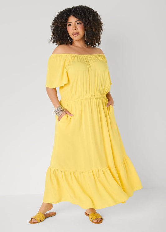 yellow off the shoulder maxi dress Roberto Cavalli, Off-The-Shoulder Crpe Dress, US 6, Gold, Women Shoulder Maxi Dress Caelia Yellow Off Shoulder Maxi