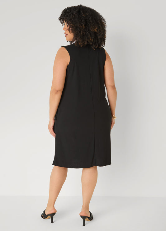 Two Tone Button Front Dress