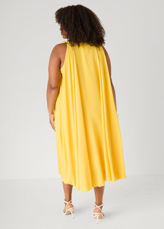 Rosette Midi Dress