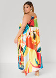 Floral Chain Trimmed Maxi Dress