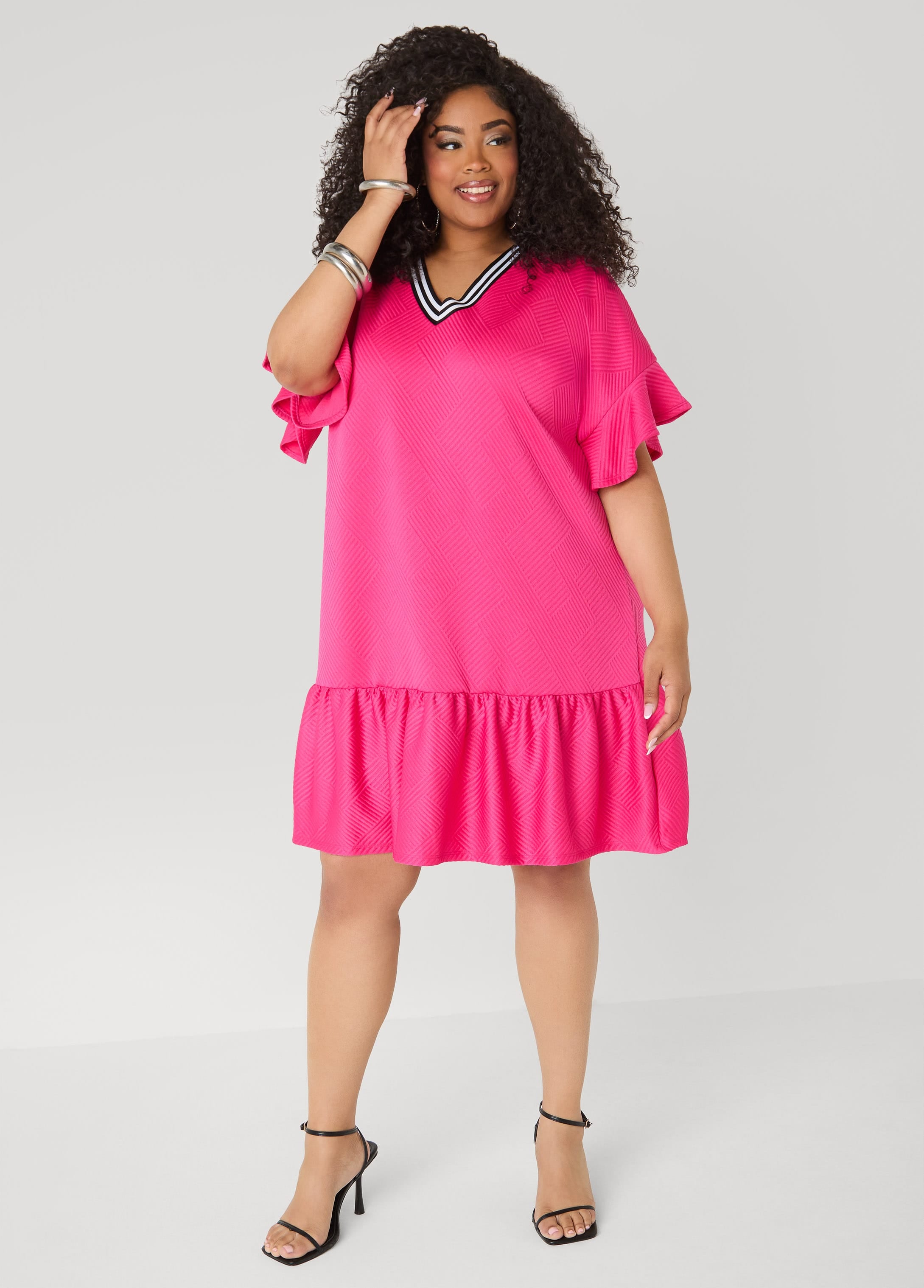 craving cotton ruffle babydoll dress Crispy Cotton Ruffleed Babydoll Dress Iris / L