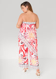 Layered Floral Jumpsuit