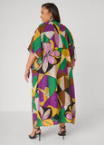 Printed Open Front Duster