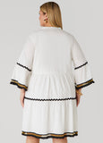 Tasseled Cotton Swing Dress