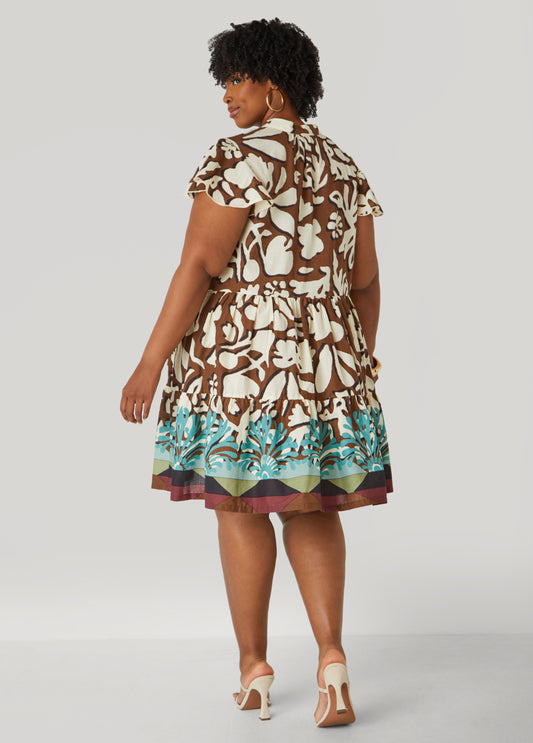 Floral Cotton Babydoll Dress