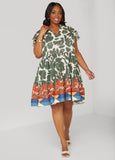 Floral Cotton Babydoll Dress