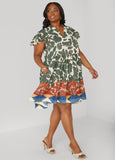 Floral Cotton Babydoll Dress