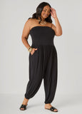 Strapless Harem Leg Jumpsuit