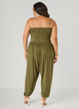 Strapless Harem Leg Jumpsuit