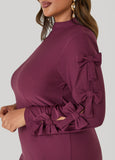 Bow Embellished Cutout Dress