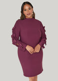 Bow Embellished Cutout Dress