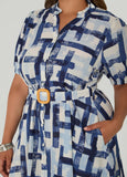 Plaid Cotton Shirtdress