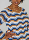 Striped Pointelle Knit Dress