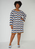 Striped Pointelle Knit Dress