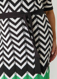 Zig Zag Pointelle Maxi Dress