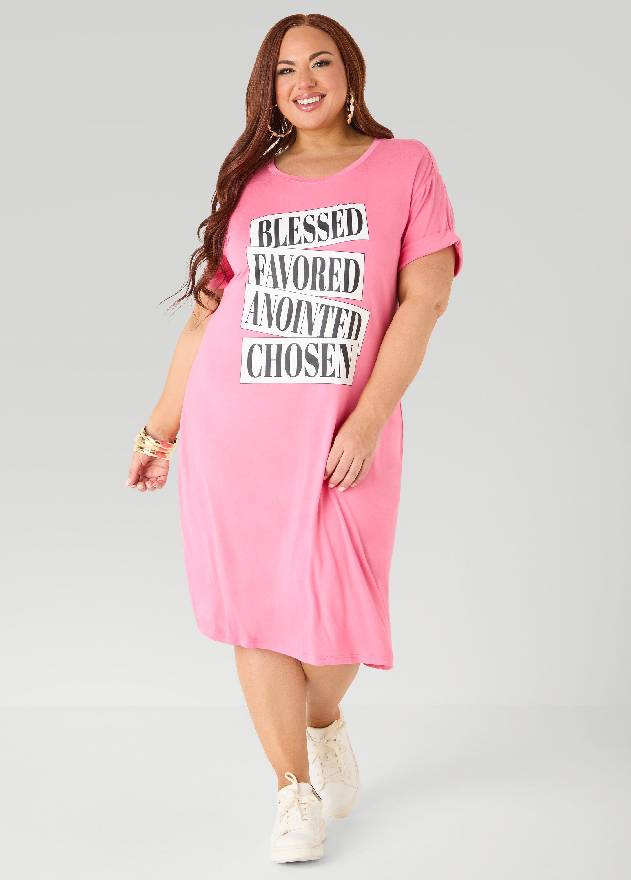 Blessed Graphic T Shirt Dress