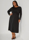 Knotted Midaxi A Line Dress