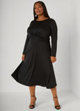 Knotted Midaxi A Line Dress