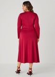 Knotted A Line Midaxi Dress