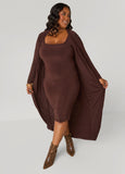 Open Front Knit Duster