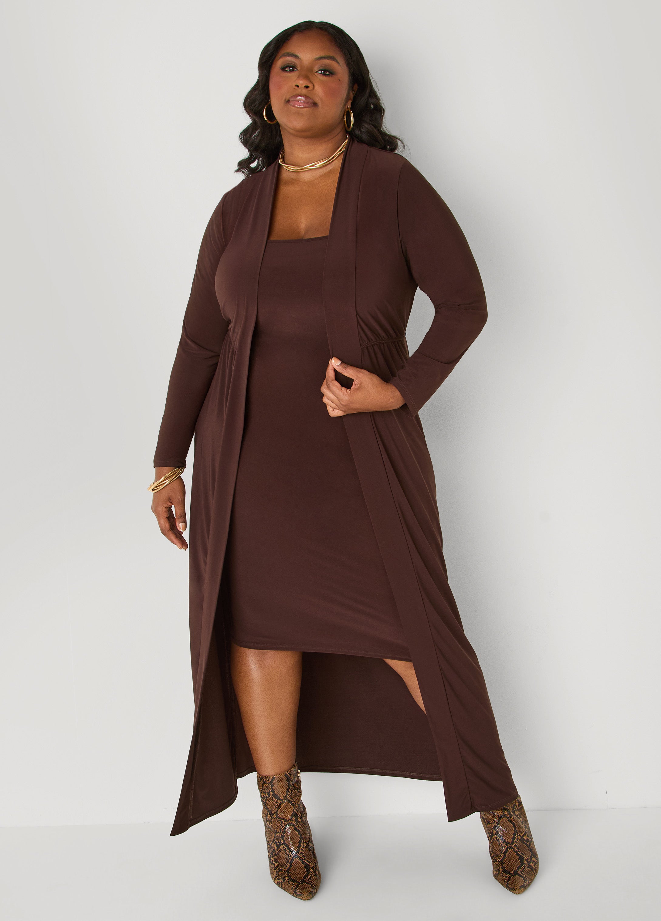 Open Front Knit Duster