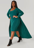 Open Front Knit Duster