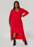Open Front Knit Duster