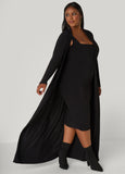Open Front Knit Duster