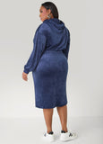 Hooded Velour Dress