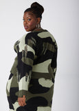 Distressed Camo Sweater