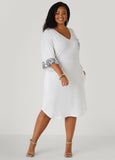 Sequined Terry T Shirt Dress