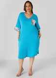 Sequined Terry T Shirt Dress