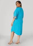 Sequined Terry T Shirt Dress