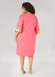 Sequined Terry T Shirt Dress