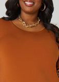 Leopard Paneled T Shirt Dress