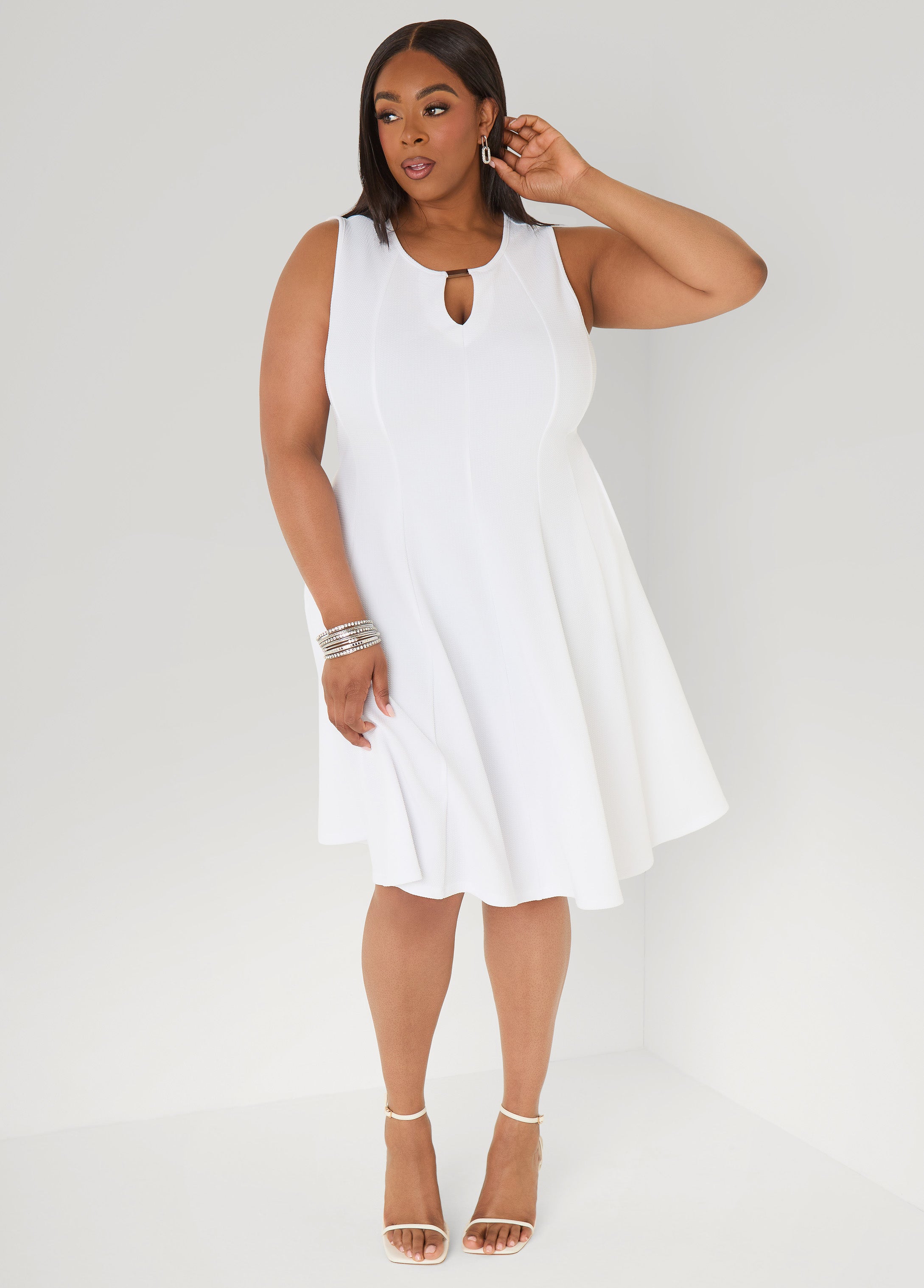 Textured A Line Dress Ashley Stewart Textured A Line Dress Ashley Stewart