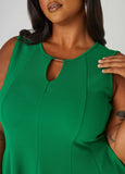 Textured Knit A Line Dress