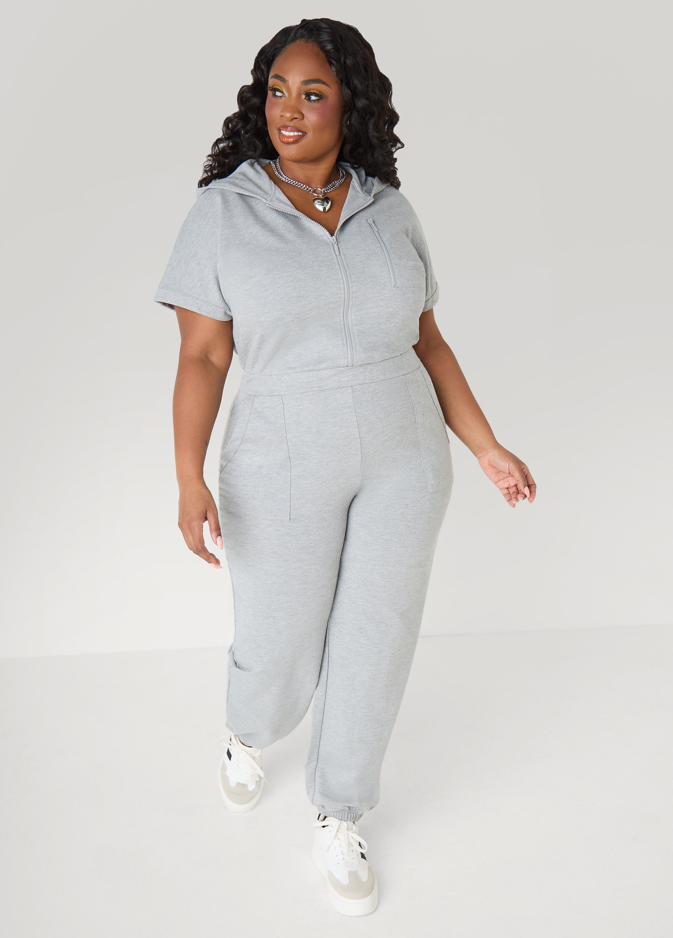 French Terry Joggers Jumpsuit