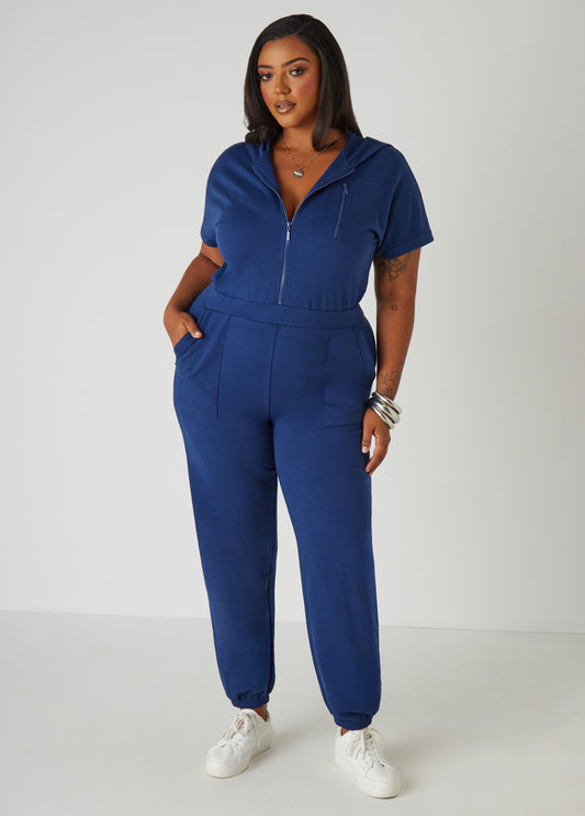 French Terry Joggers Jumpsuit