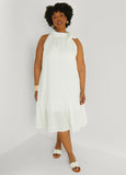 Plus Size Midi Dress Plus Size Semi Formal Dress Little White Dress