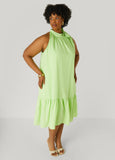 Plus Size Midi Dress Plus Size Semi Formal Dress Tieneck Dress