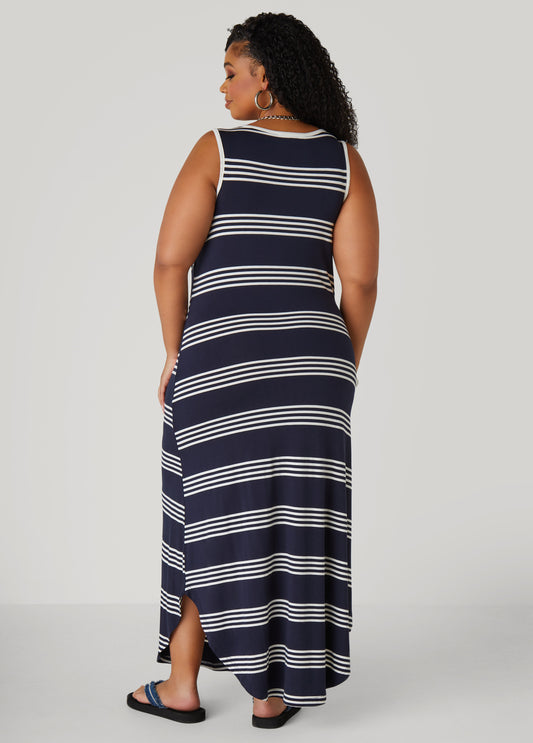 Striped Maxi Tank Dress