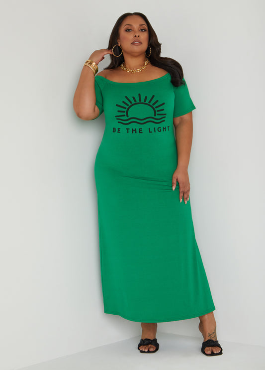 Plus Size T Shirt Dress Plus Size Maxi Dress Plus Size Be The Light Dress