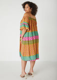 Abstract Off The Shoulder Dress