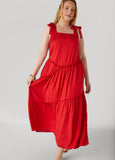 Bow Embellished Maxi Dress