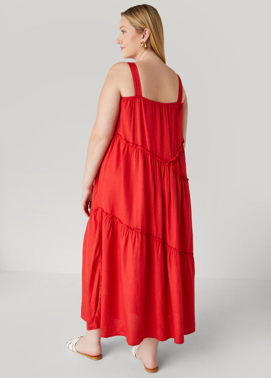 Bow Embellished Maxi Dress