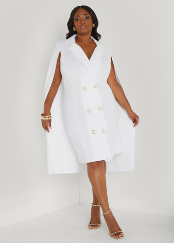 Cape Blazer Dress