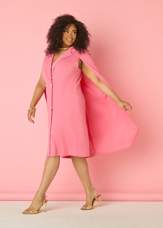 Cape Blazer Dress